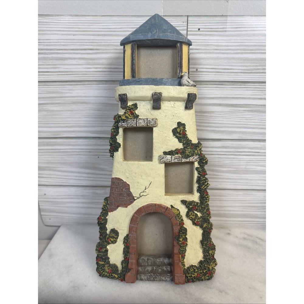 Lighthouse Picture Frame Vintage Beach House Decor Resin